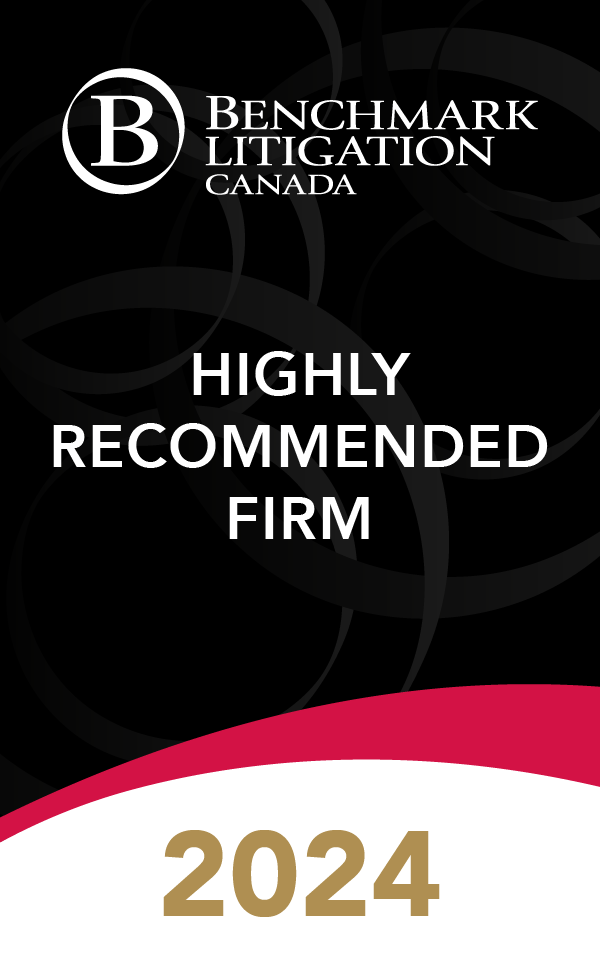 Benchmark Litigation Highly Recommended Firm